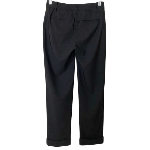 VINCE. BLACK WOOL BLEND CUFFED COIN POCKETS TROUSERS STYLE V473221483 - 2 - Picture 3 of 9